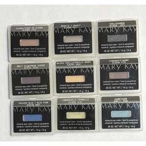 Lot of 9 Mary Kay Mineral Eye Color Eye Shadow .05 oz Brand New DISCONTINUED